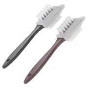 2-Side Cleaning Brush Kit For Suede Leather Nubuck Shoes Boot Cleaner Stain _ex