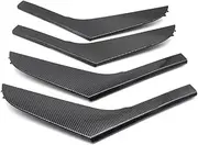 Modification Accessories 2pcs/4pcs Car Front and Rear Left and Right Door Handle Cover Trim Replacement Parts for Golf 6 GTI MK6 2009-2014(Carbon Black 4pcs)