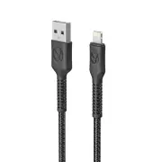 Bonelk 1.2m Long-Life Easy Grip USB-A to Lightning Cable (Black)