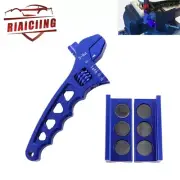 Adjustable Spanner Wrench + Vise Jaw Insert Billet Aluminum For Hose End Fitting