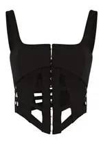 Dion Lee Cage Cut-out Corset top - Black - 8 (UK8 / S) 8 (UK8 / S)