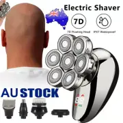 Electric Shaver 7 Head Razor Bald Beard Hair Skull Trimmer Beard Remover For Men