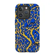 For iPhone 15 Pro Tough Case Compatible with MagSafe Blue Frog