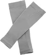 MUELODSIC 1pair Calf Compression Sleeves for Adults Anti-Collision Sports Socks for Basketball Soccer Hiking and More Leg Stylish Design Grey