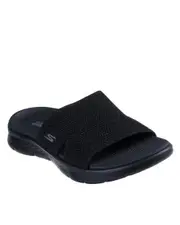 Skechers GOwalk Flex Sandal - Timeless Wide Fit Black
