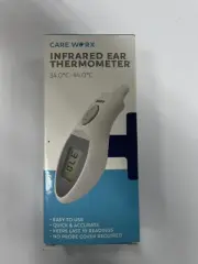 CARE WORX INFRARED EAR THERMOMETER - RA1108- NEW