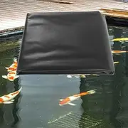 Black Pond Liner Waterproof HDPE Reinforced 5 Mil Pond Membrane 6x8m/7x10m/8x12m/10x15m Underlayment for Fish Koi Pond, Fountain, Waterfall, Tank, and Outdoor Use(5x6m(16.4x19.7ft))