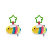 2x ELC Blossom Farm Breezy Bee Jiggler Sensory Baby Toy 0m+