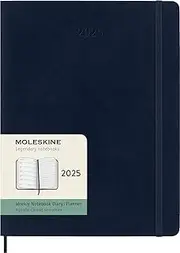 MOLESKINE- 2025-12 Month Weekly Notebook Soft Cover Diary - Extra Large - Sapphire Blue