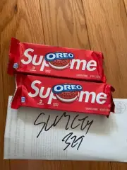 New Supreme Box Logo x Oreo Cookies 2 Packs 6 Cookies FREE SHIPPING Ships Now