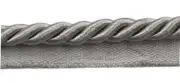 Silver Grey 3/8" Decorative Lip Cord Silver Chalice [10 Yards]