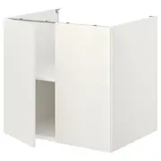 ENHET bc w shlf/doors, white, 80x62x75 cm