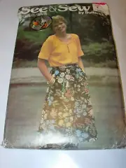 WOMENS UNCUT BUTTERICK 5953 SEWING PATTERN TOP SHIRT SKIRT CASUAL SIZE 12 14 16