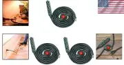 Easy Control 8ft Extension Cord with Foot Switch & Light, 3 Grounded Outlets