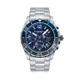 COACH | KENT系列 藍面 銀色框 不鏽鋼錶帶 三眼計時腕錶 手錶 男錶(14602555)