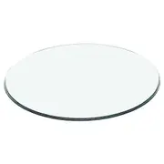 Round Glass Table Top Thick Tempered Glass Table Top Thick Clear Glass Table Top for Tea Table Transparent 38.00X38.00X0.80CM