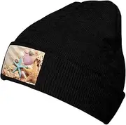 [OCELIO] Beer Foam Warm Knitted Wool Hat with No Brim, Winter Warm Hat Suitable for Indoor Or Outdoor Wear