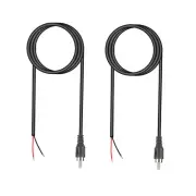 2Pack 3.4ft RCA Male Plug To Bare Wire Audio Speaker Subwoofer HDTV Cord Cable