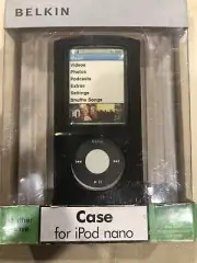 Belkin Leather Sleeve Case For Ipod Nano F8Z383 Black