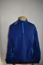 Nike Golf Tour Performance 1/2 Zip Therma-Fit Cover Up XL 686085 455 Blue NWT