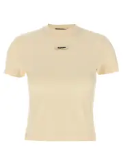 [Jacquemus] Jacquemus-Le Gros-Grain T Shirt Beige-Donna L