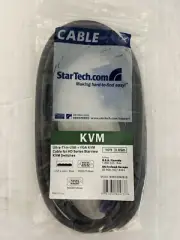 StarTech KVM 2-in-1 - Video / USB cable - 4 pin USB Type A, HD-15 (M) - HD-15 (M