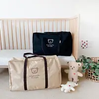 在飛比找momo購物網優惠-【Mega】韓國小熊幼兒園棉被袋 棉被收納(被子收納 衣物收