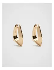 [Seed Heritage] Oversize Angular Hoop in Gold