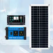 6000W 100A 110V Solar Panel Kit Complete Solar Power Generator Home Grid SysteOC