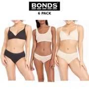 Womens Bonds Sexy These Bonds Cotton Midi Briefs Cottontails 6 Pack Undies WY5PA