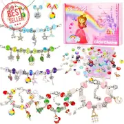 Charm Bracelet Making Kit for Girls 126PCS Jewelry Beads DIY Gift Set