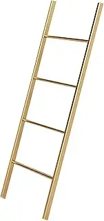 Bed Ladder for Kids/Elderly/Adults, Metal Twin Bunk Bed Ladder with Hooks & Fitting, Heavy Duty Bed Ladder for Bedroom Loft Apartments RV Bunk Bed, Loads 150kg (Color : White, Size