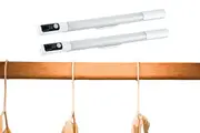 2Pcs Magnetic Motion Sensor Light Rechargeable Light Bar With 3 Adjustable Colors-White