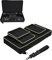 YipuVR - Carrying Case for Pioneer Dj Pioneer Soft Travel Storage Bag Compatible with DDJ - 400 DJ/DDJ-FLX4 / DDJ-SB3 / DJ-202 / Inpulse 300 / Native Instruments Traktor Kontrol, Black, 27.38'' x