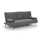 Sofa Bed Lounge Couch Futon Dark Grey