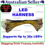 Harness for LED Buttons ~ With Molex Connector, upto 30x LEDs Arcade /Mame