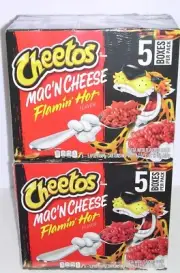 Cheetos Flamin Hot Mac N Cheese Macaroni and Cheese Dinner 5.6oz 10 Box BB 9/22