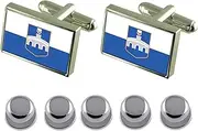 [Select Gifts] Shirt Dress Studs Osijek City Croatia Flag Cufflinks