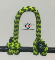 5 Pack- Speckled Flo Yellow/Black Archery Release Bow String D Loop, BCY #24