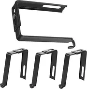 WATIIFUFU 4pcs Metal Cubicle Hangers Over The Hooks Easy Install Adjustable for Doors Glass Bathrooms