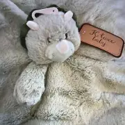 Kellytoy Dinosaur Lovey Security Blanket Triceratop Plush Rattle Taggy