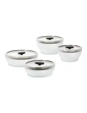 [Anyday] Covered 4 Piece Dish Set 16/18/20/22cm in Black Sesame