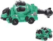 Pull Back Dinosaur Car Creative Inertia Vehicle for Realistic Transformation Present for Boys and Fun Parent Interactive Play