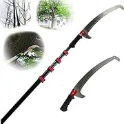 Garden Telescopic Pruning Saw with Telescopic Handle, High-Altitude Branch Trimmer Telescopic Pole Saw for Tree Greening, Hand-held Limb Saw for Easy Cutting,7.2m