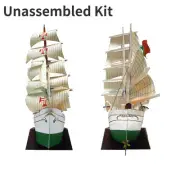 Portugal Sagres II Sail Training Ship Paper Model Sailboat 1:300 Unassembled Kit