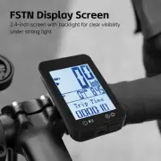 GPS Bike Computer IPX7 Rainproof 2.4in Display Night Riding Odometer Speedometer