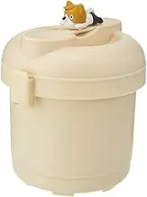 Pitycbo Rice Cooker and Vegetable Steamer Cookware with Spoon for Microwave Use 5.5x5.7inch, Style B, as described