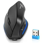 Rechargeable Ergonomic Mouse, 2.4G Wireless Vertical Mouse-Reduce Wrist Pain,...
