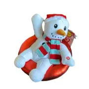 Animated Snowman Musical Plush Spins Gemmy Christmas Dashing Through The Snow
