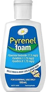 Pyrenel Head Lice Treatment Shampoo Foam, 100 milliliters